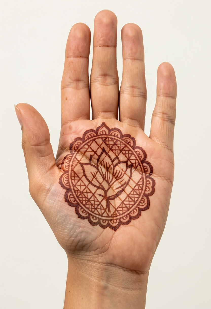 Front Hand Bridal Mehndi Design #102