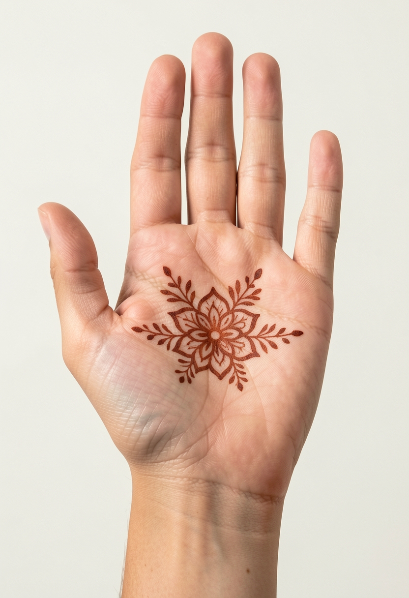 Front Hand Minimal Mehndi Design #151