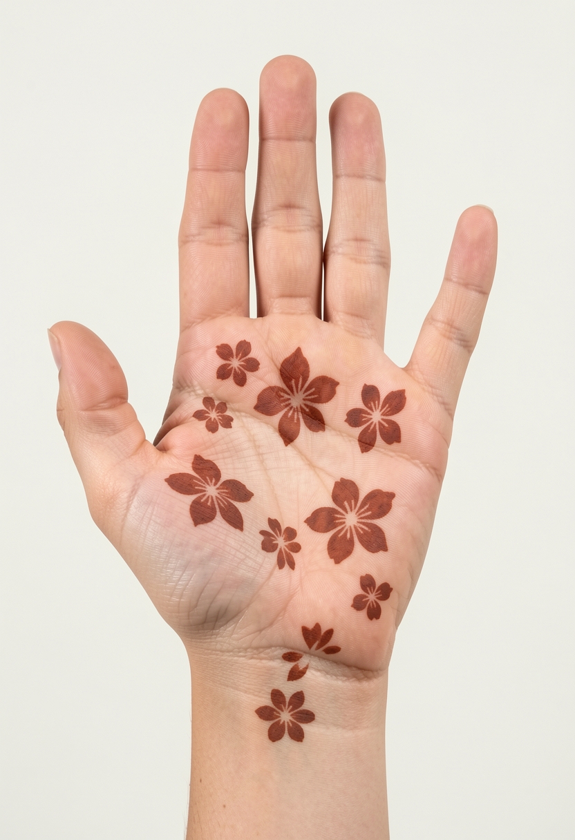 Front Hand Minimal Mehndi Design #166
