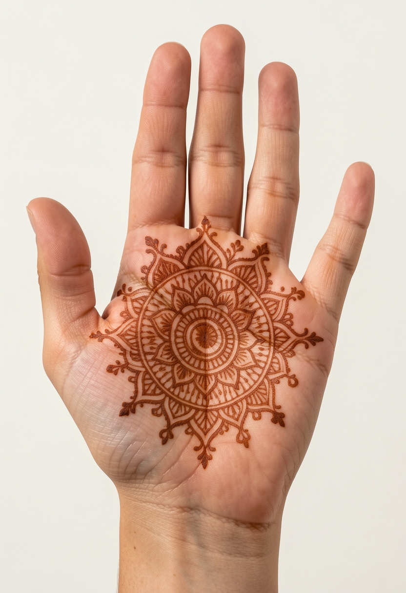 Front Hand Bridal Mehndi Design #181