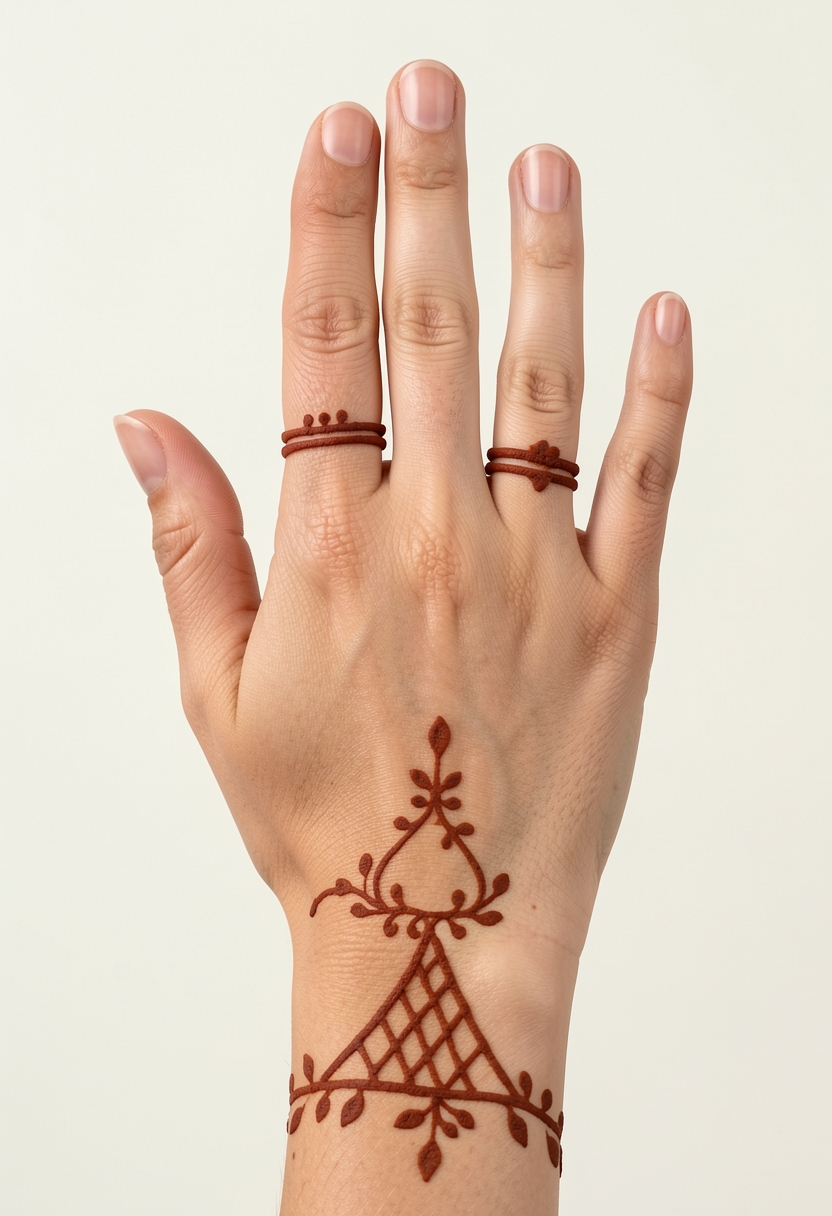 Back Hand For Kids Mehndi Design #190