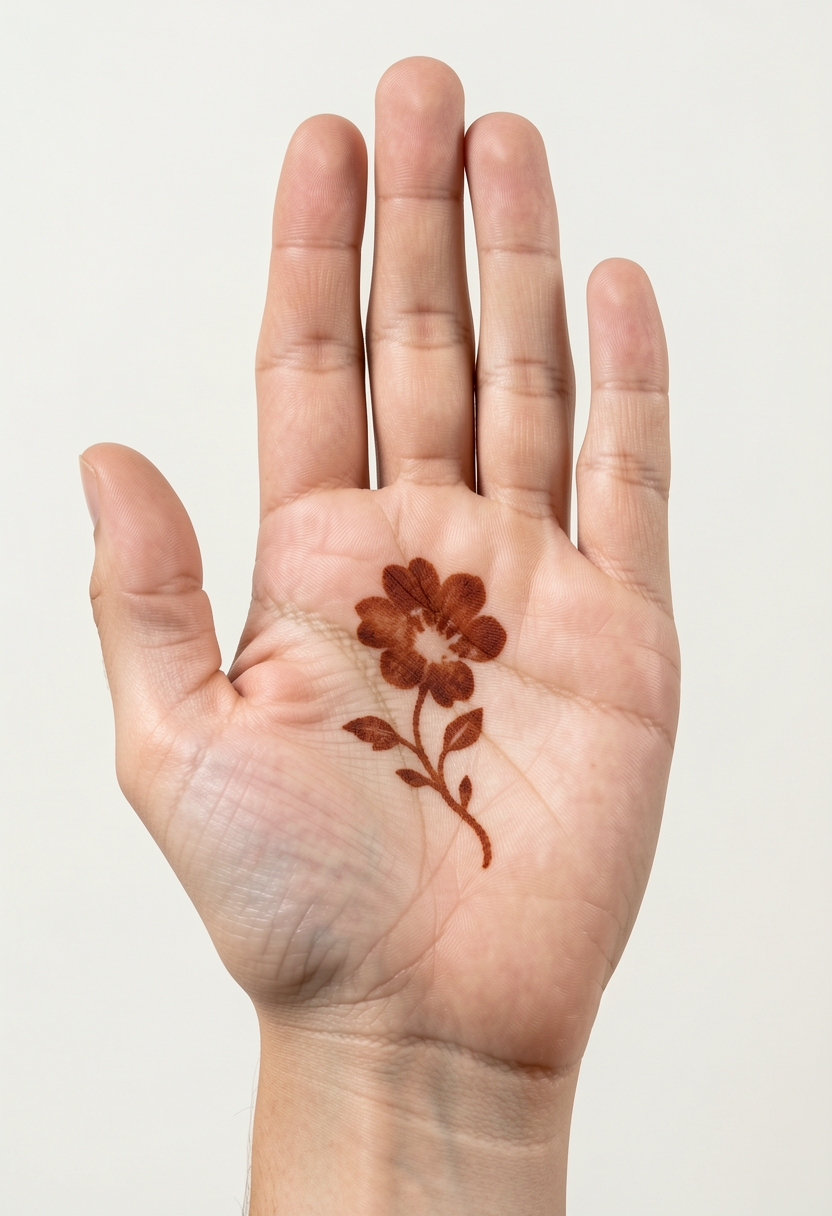Front Hand Minimal Mehndi Design #200