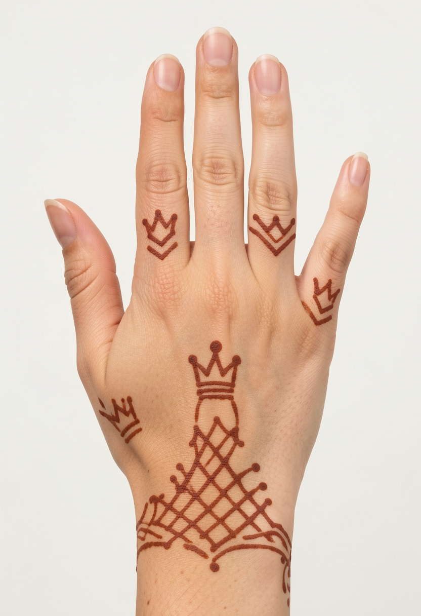 Back Hand For Kids Mehndi Design #232