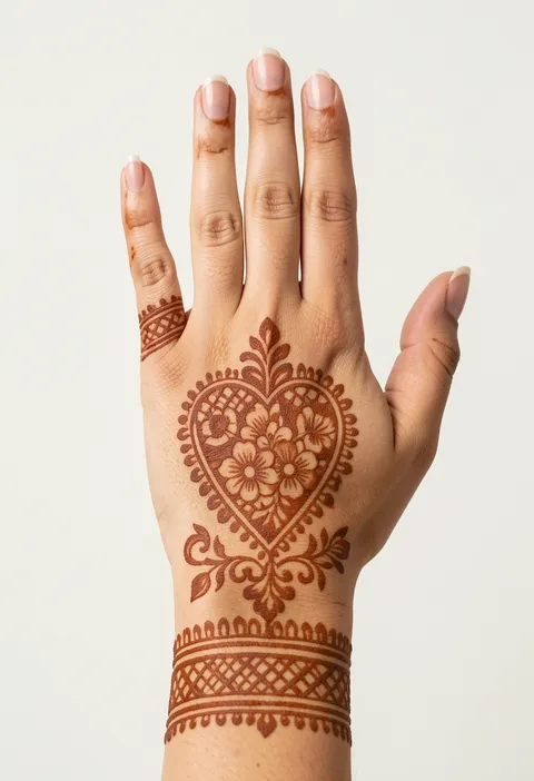 Back Hand Bridal Mehndi Design #433